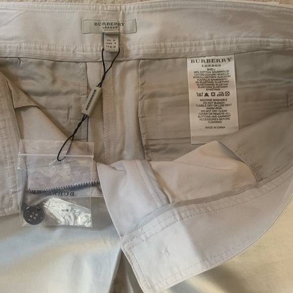NEW Unisex Vintage Burberry London Trousers Size 8 Beige - Picture 11 of 11